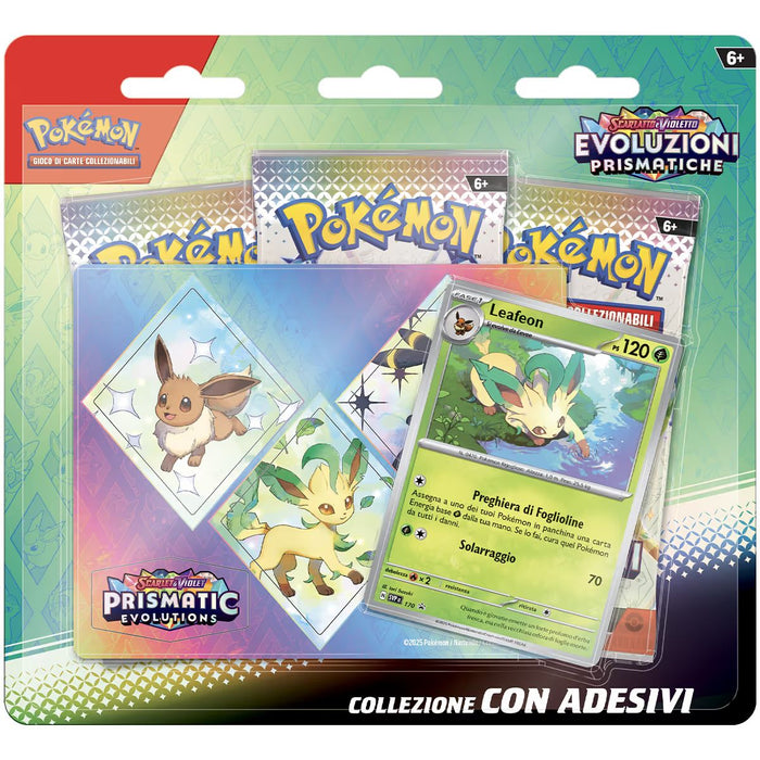 GAMEVISION Pokemon Scarlatto & Violetto: Evoluzioni Prismatiche Collezione Con Adesivi Blister Singolo Casuale - CARPK10028-I