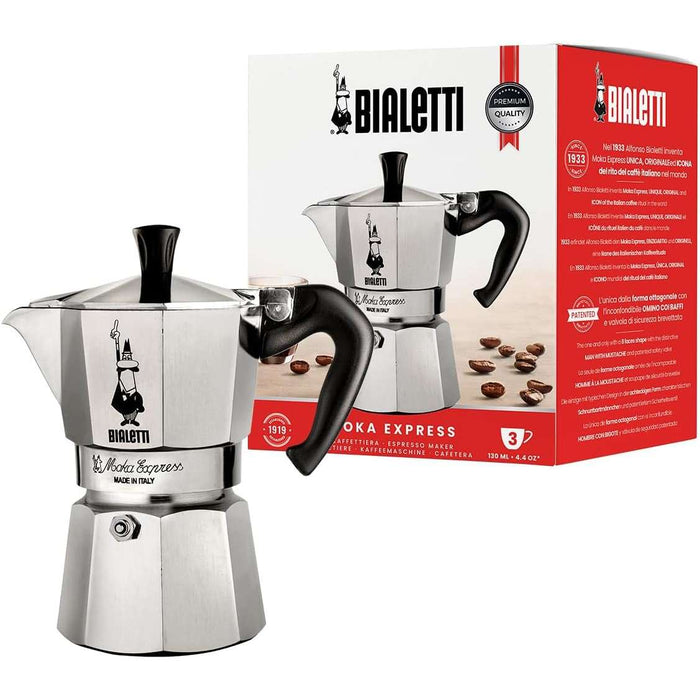 BIALETTI Caffettiera Moka Express 3 Tazze - 0001162