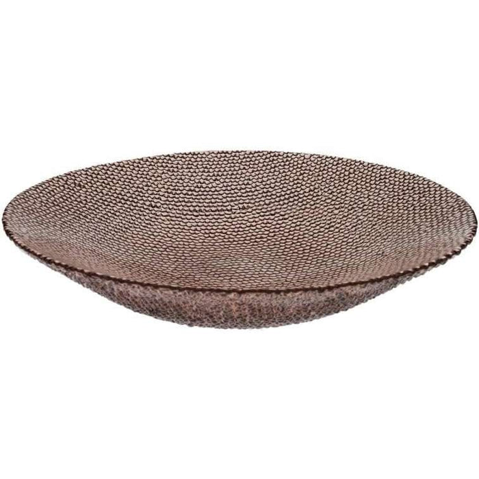 BRANDANI Centrotavola Drop Moka Vetro 40Cm Diametro - 40442