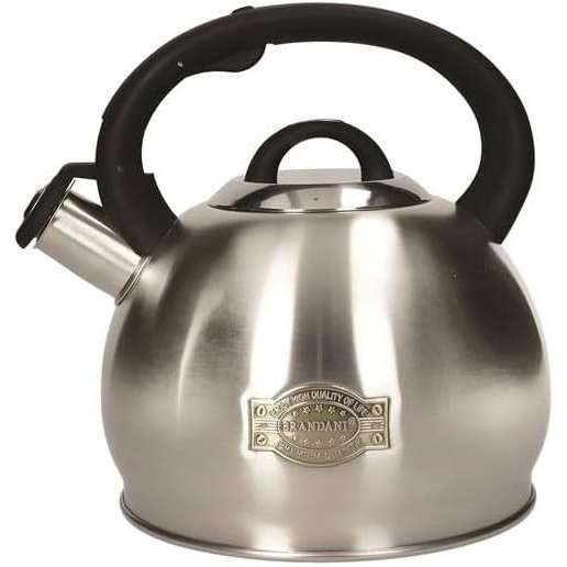 BRANDANI Bollitore Inox Con Manico Soft Touch Nero 2,7Lt - 59162