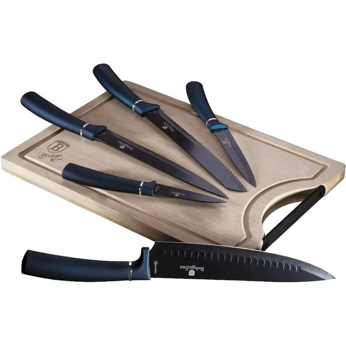 BERLINGER HOUSE Set Tagliere Con 5 Coltelli - BH2553AN