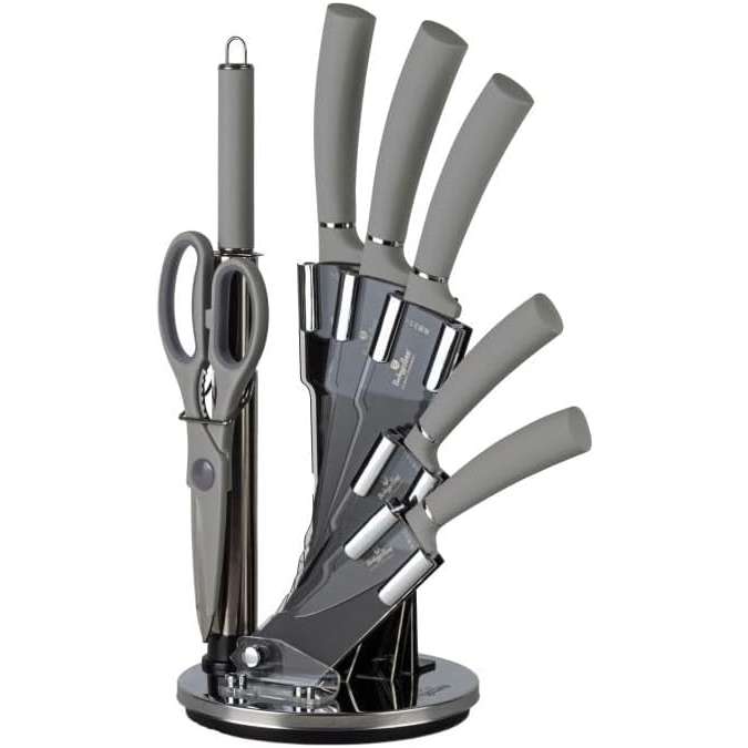 BERLINGER HOUSE Set Di 8 Coltelli Con Supporto In Acrilico - BH2883