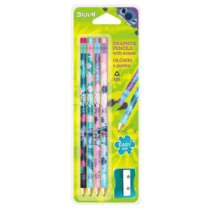 COOLPACK Set Di 4 Matite Hb Stitch Con Gomma + Temperino - 74722PTR