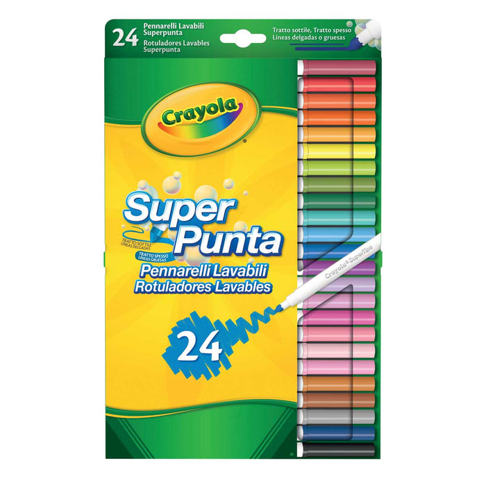 CRAYOLA 24 Pennarelli Superpunta Lavabili - 7551