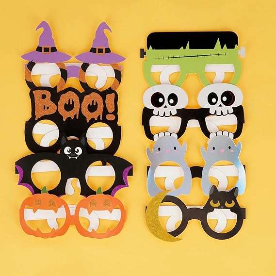 LEGAMI 8 Occhiali Di Carta Party Eyeglasses Halloween - LEGHPE0002