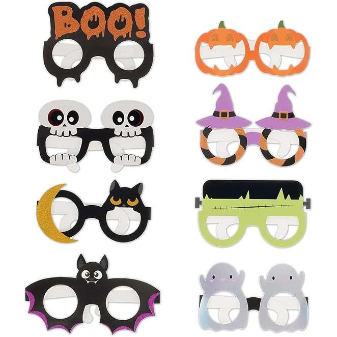 LEGAMI 8 Occhiali Di Carta Party Eyeglasses Halloween - LEGHPE0002