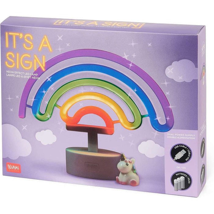 LEGAMI Lampada Led Effetto Neon It'S A Sign Rainbow - LEGLL0005