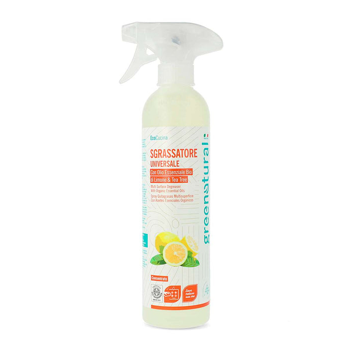 GREENATURAL Sgrassatore Universale Limone E Tea Tree 500 Ml - CON011