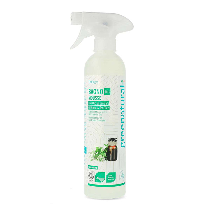 GREENATURAL Mousse Bagno 2 In 1 Menta E Tea - CON026