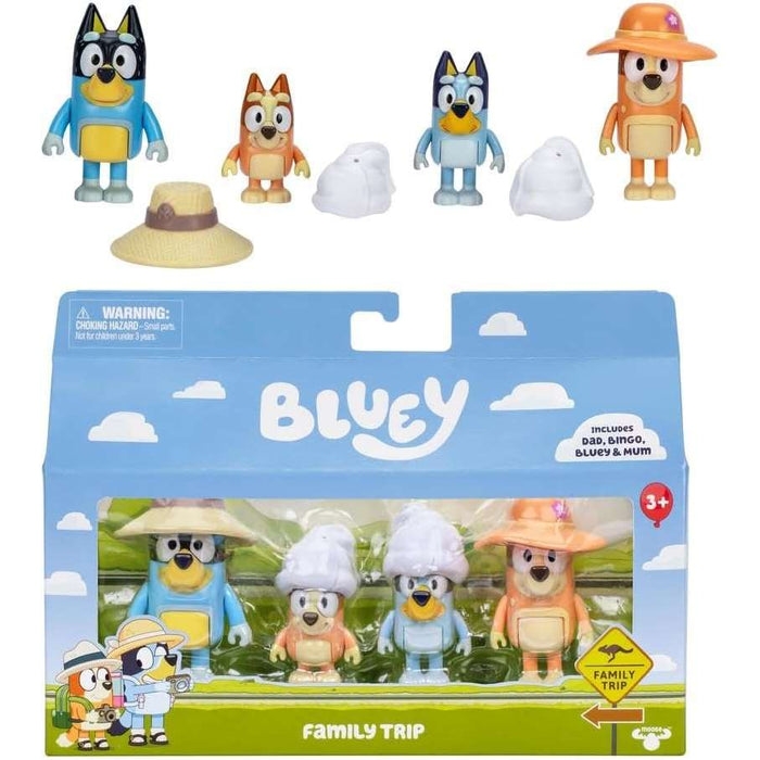 GIOCHI PREZIOSI Bluey 4 Personaggi Trip - BLY77000