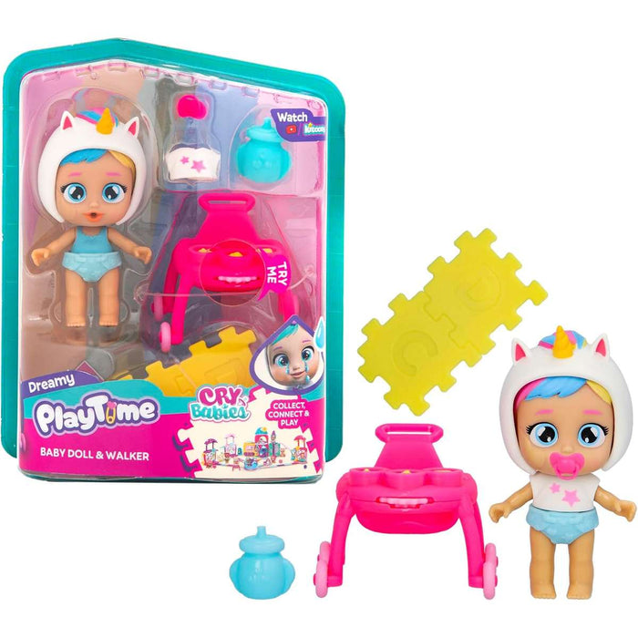 IMC TOYS Bambola Cry Babies Dreamy Con Girello Interattivo - 924260