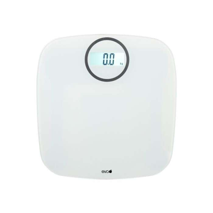 KAUFGUT Pesapersone Digitale Vetro Bianco 180Kg 100G Eva - 033609