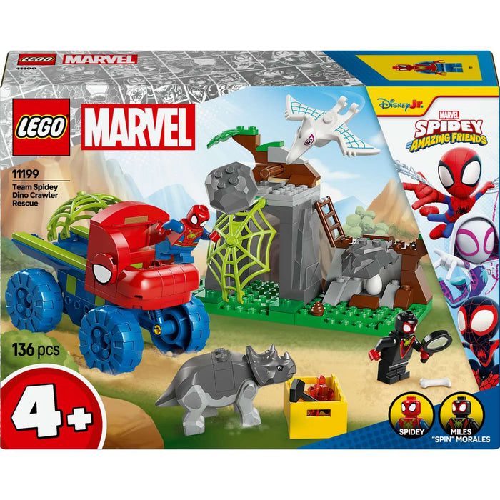 LEGO Team Spidey Salvataggio Su Dino-Ruspa - 11199