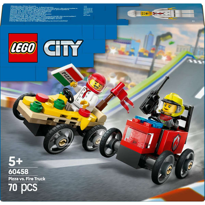 LEGO Pack Veicoli Corsa Pizzaiolo Vs Pompiere - 60458