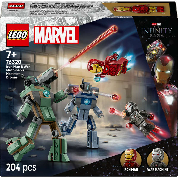 LEGO Iron Man E War Machine Contro I Droni Di Hammer - 76320