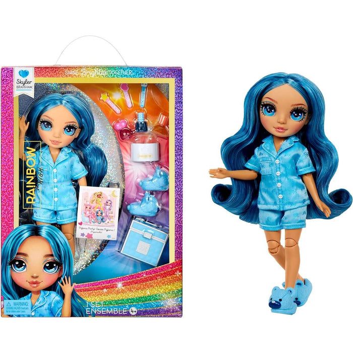 MGA Rainbow Junior High Pj Party Fashion Doll Blue - 530947EUC