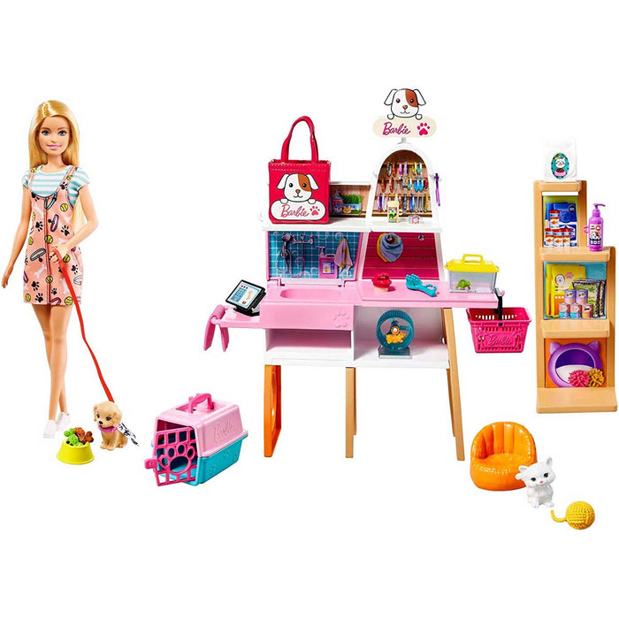 MATTEL Barbie Playset Negozio Degli Animali Con Bambola - GRG90