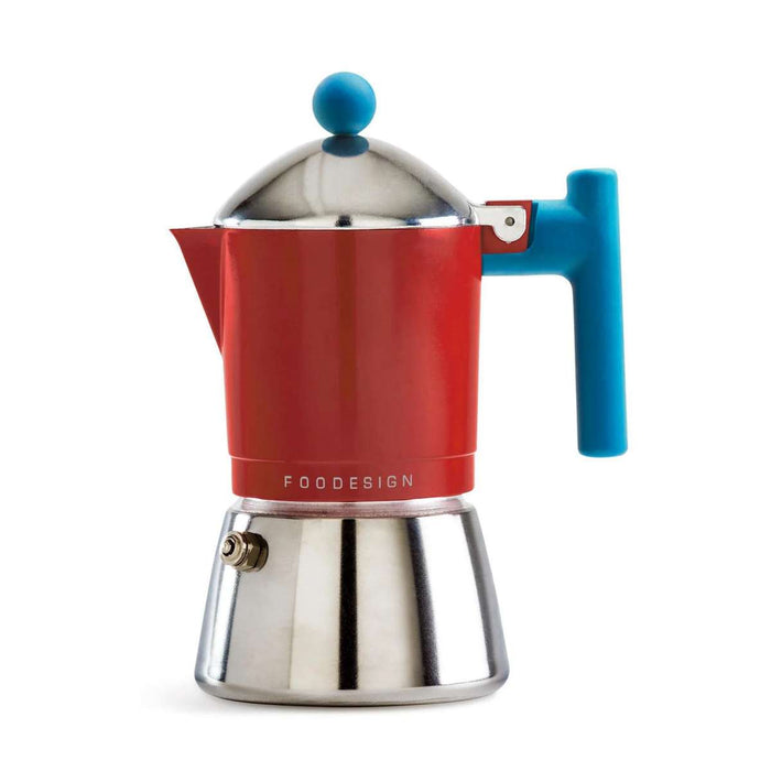 MUNUS INTERNATIONAL Caffettiera 3 Tazze Cocca Rossa - FD-041