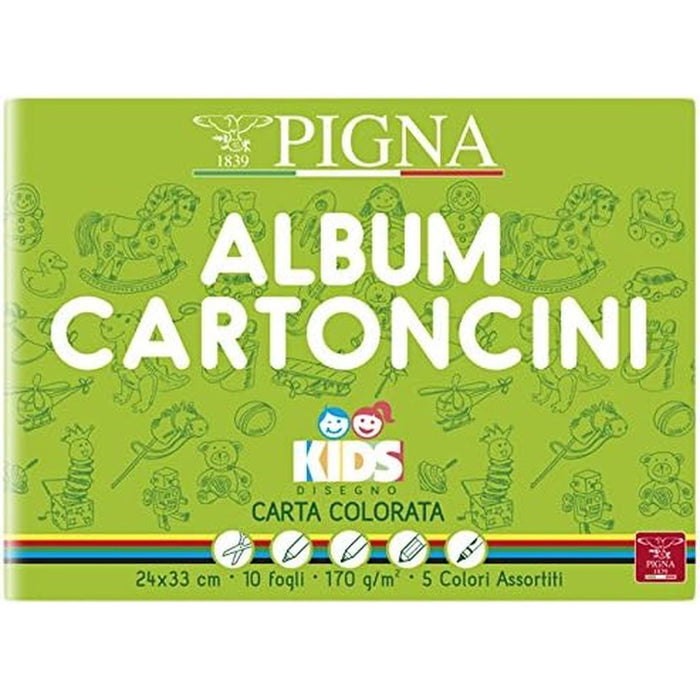 PIGNA Album Cartoncini Colorati Bambini - 0047477AS