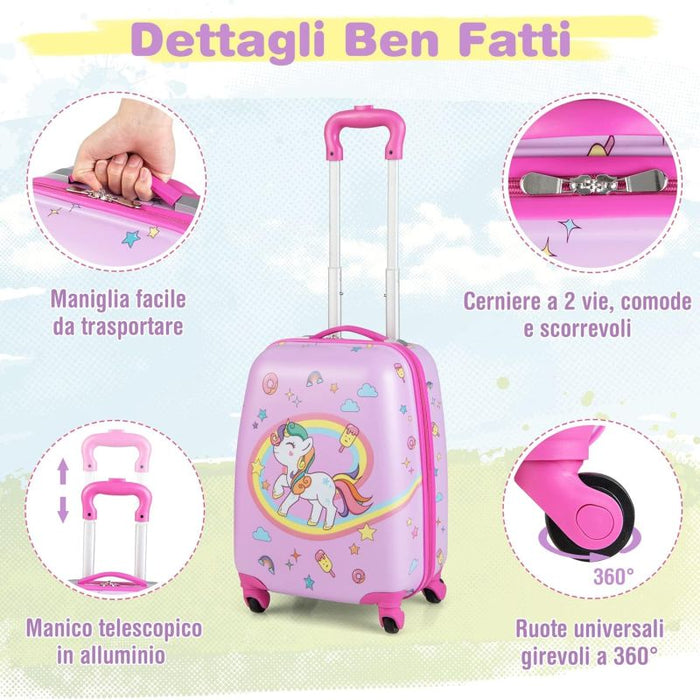GIOCHERIA Giolly Set Trolley E Zainetto Unicorno - POS240198