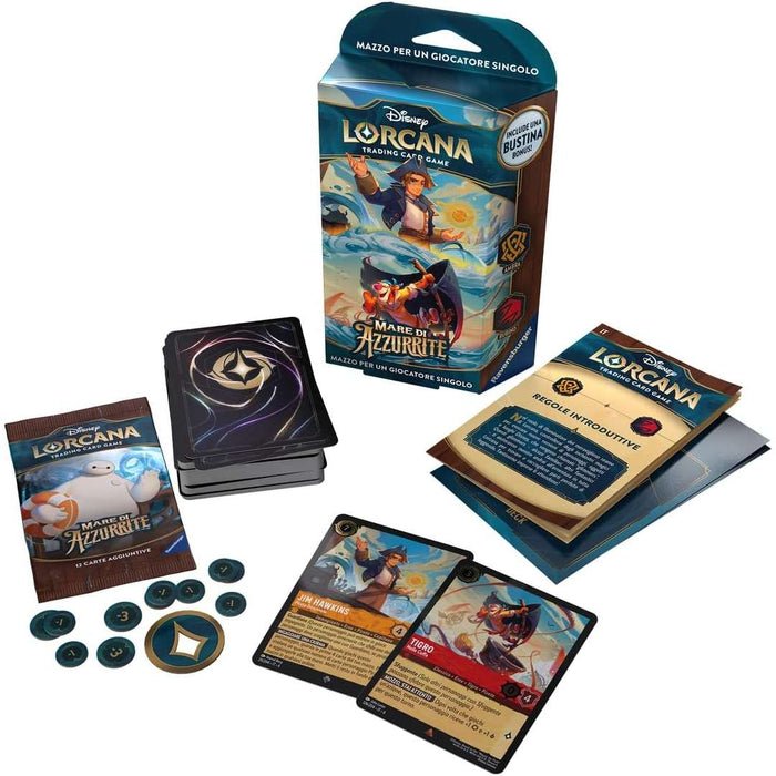RAVENSBURGER Lorcana Mare Di Azzurrite Ambra & Rubino Starter Deck - LOR98417