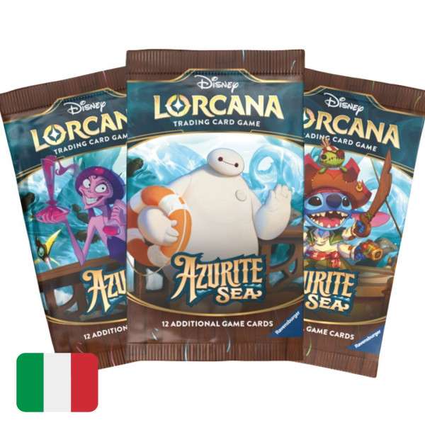 RAVENSBURGER Lorcana Mare Di Azzurrite Booster Pack 12 Carte - LOR98469