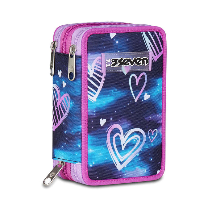 SEVEN Astuccio 3 Zip Gloomy Heart - 300102525-550