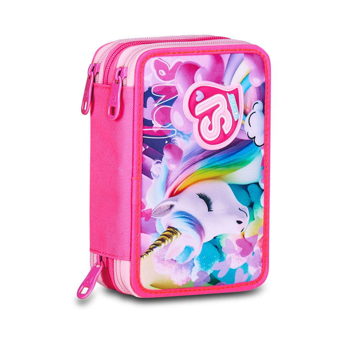 SEVEN Astuccio 3 Zip Sj Gang Flyunicorn Girl - 30C202525-382