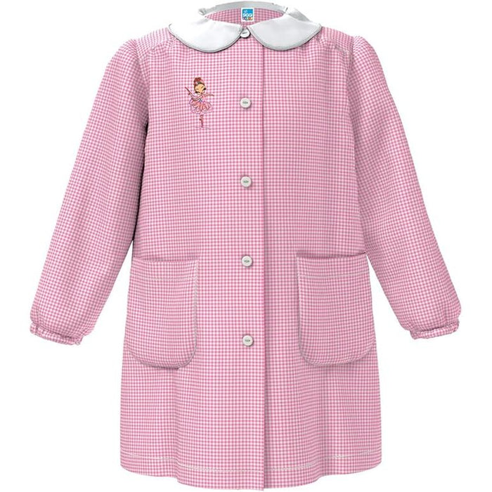 SIGGI Grembiule Bambina Quadri Rosa - 2 Anni - 92 Cm - 33GR4028-2A