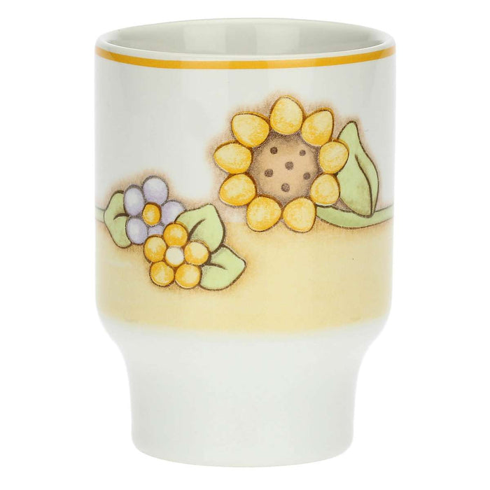 THUN Portaspazzolino Con Girasole E Fiori Country - C2991P00