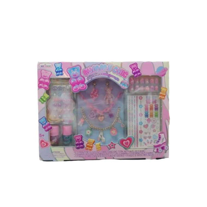 HOT FOCUS Gummy Bear Set Jewelry E Cosmetic Set - 10097965