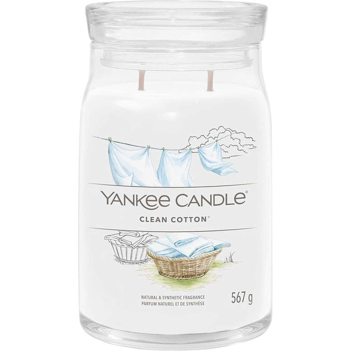 YANKEE CANDLE Giara Grande Signature Clean Cotton - 1630644E