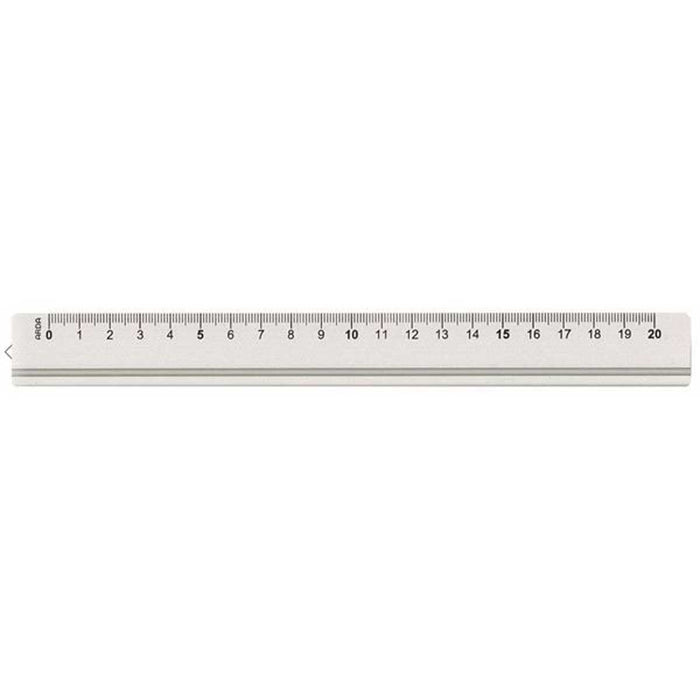 ARDA Righello 20 Cm Alluminio - 17920BAR