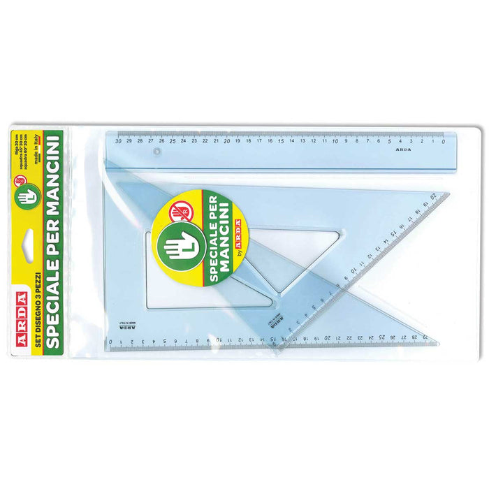 ARDA Set 3 Pezzi (Squadre Cm. 30) In Plastica Per Mancini - 704303MAN