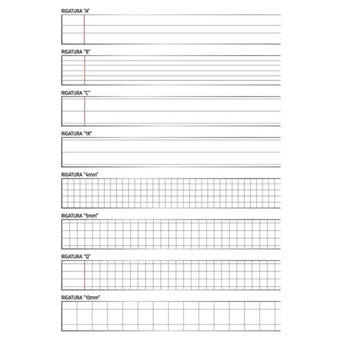 BLASETTI Maxi Quaderno A4 Colorface 100 Gr Righe Di Terza Elementare Con Margine - 5906