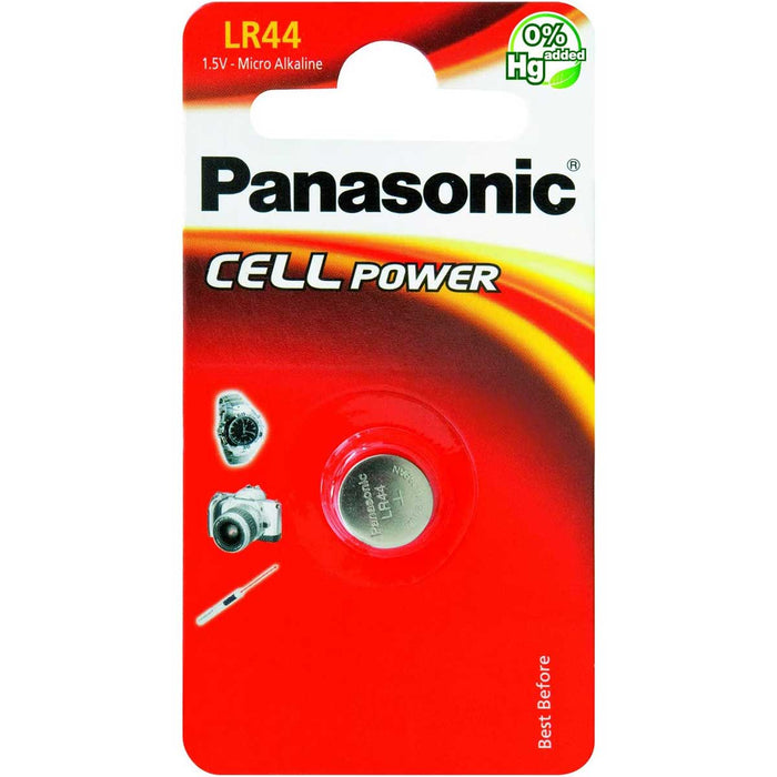 PANASONIC Batteria A Bottone Alcalina LR44 - 0P501