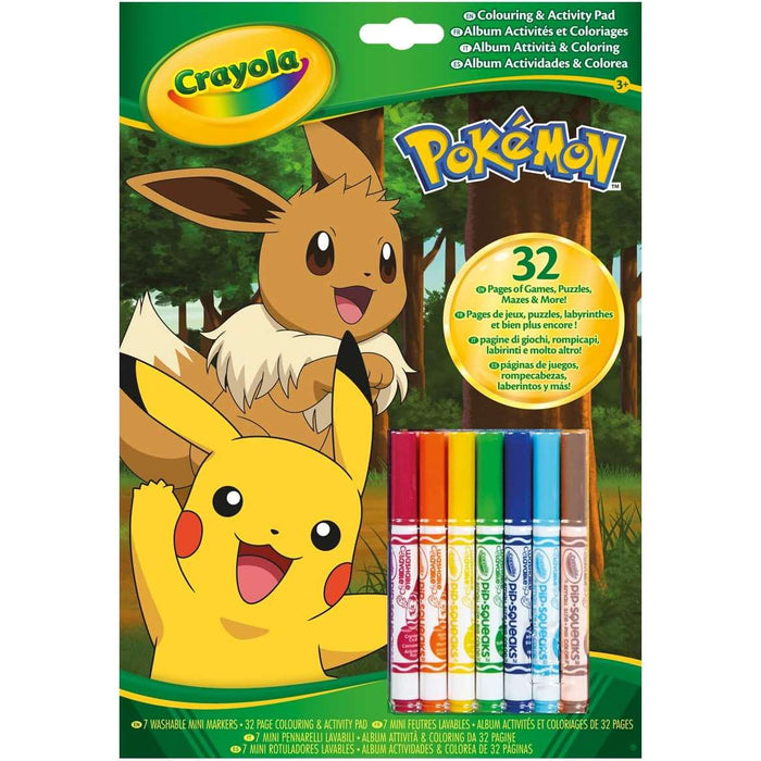 CRAYOLA Album Attività E Da Colorare Pokémon - 04-2746
