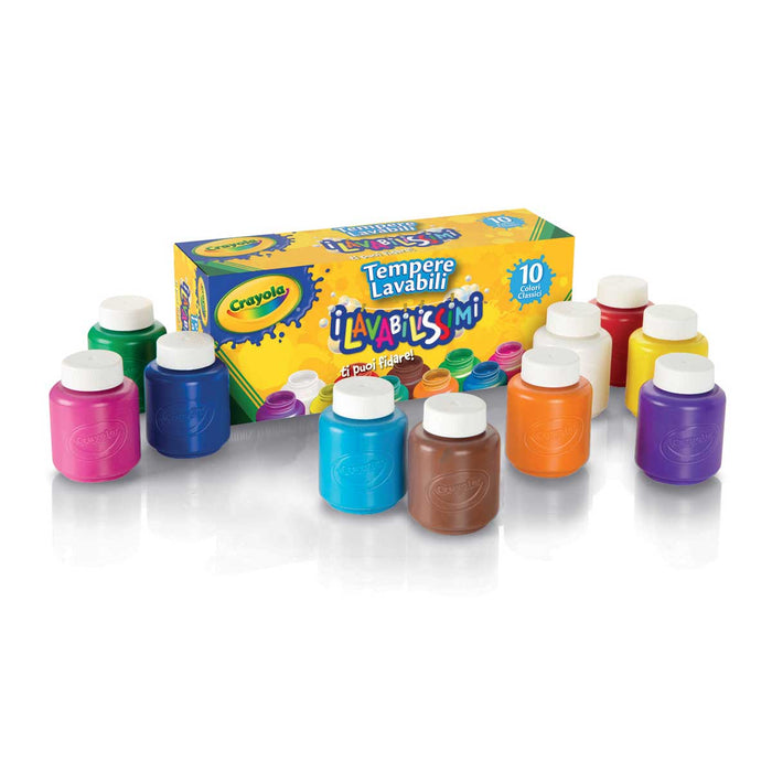 CRAYOLA Lavabilissimi - 10 Tempere lavabili - 54-1205