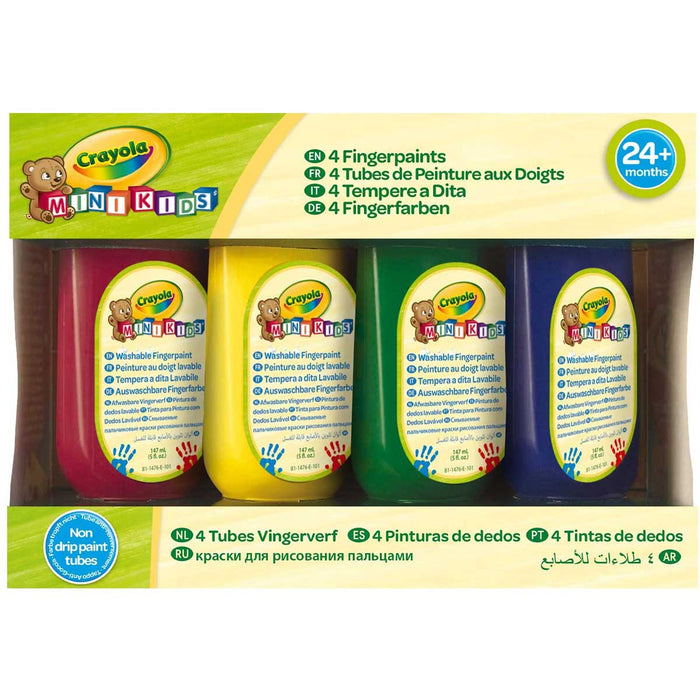 CRAYOLA Mini Kids Set 4 Tempere A Dita - 81-1476