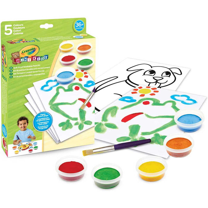 CRAYOLA Set Tempere Lavabili Senza Goccia - 81-1483