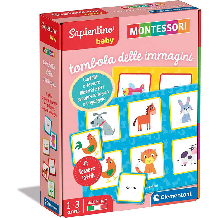 CLEMENTONI Tombola Delle Immagini - Sapientino Baby Montessori - 16420