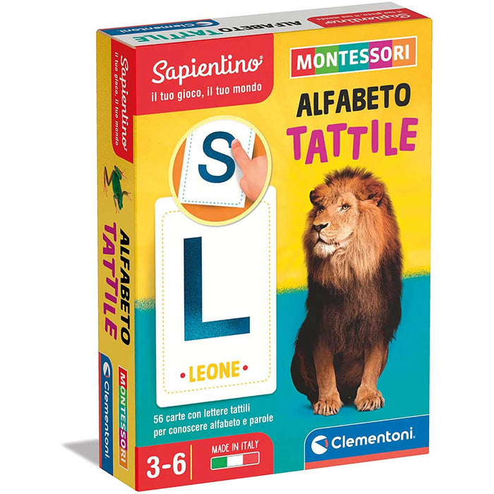 CLEMENTONI Montessori Carte Alfabeto Tattile - 16723