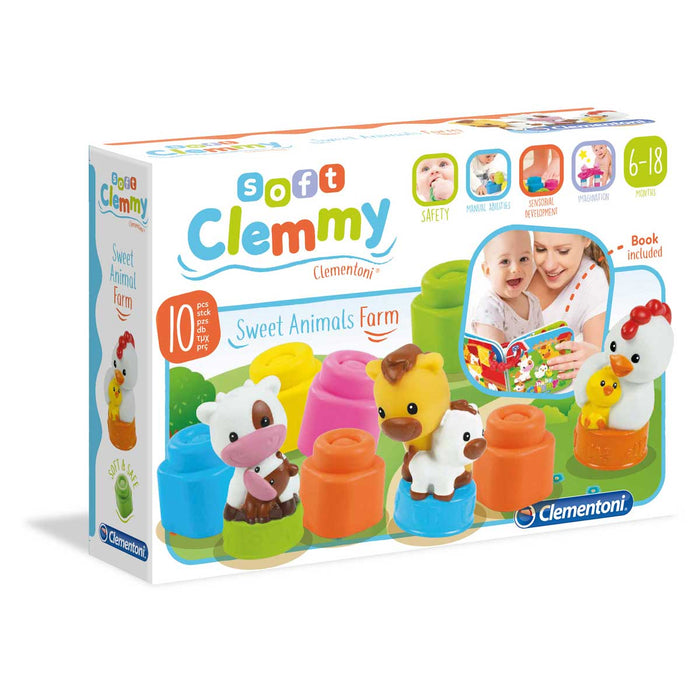 CLEMENTONI Soft Clemmy - Mamma E Cuccioli Della Fattoria - 17174