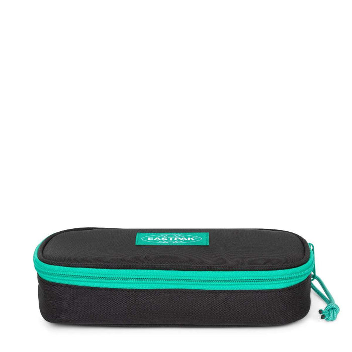 EASTPAK Astuccio Eastpak Oval Single Kontrast Black Green - EK0007179J4