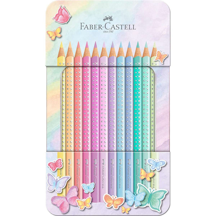 FABER CASTELL Set 12 Metal Matite Colorate Sparkle - 201910