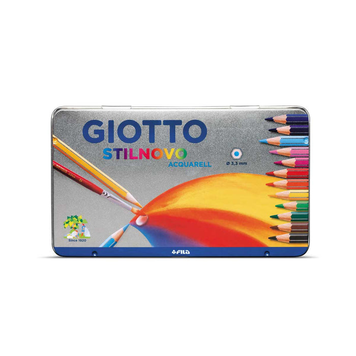 FILA Giotto Stilnovo Acquarellabili Scatola In Metallo 12 Pezzi - 25620000
