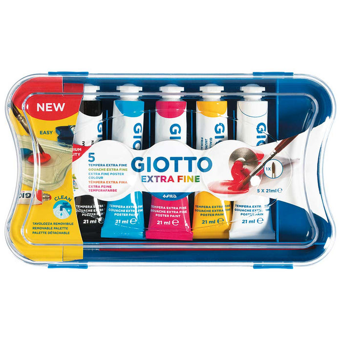 FILA Giotto Tempera Extra In Tubetto 21 Ml Scatola 5 Pezzi - 327100