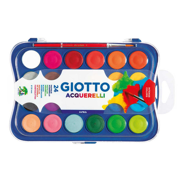 FILA Giotto Acquerelli 30 Mm Confezione 24 Colori - 352400