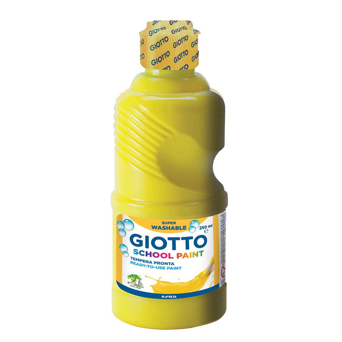 FILA Giotto Tempera Pronta School Paint 250 Ml Flacone 250 Ml Giallo Primario - 530802