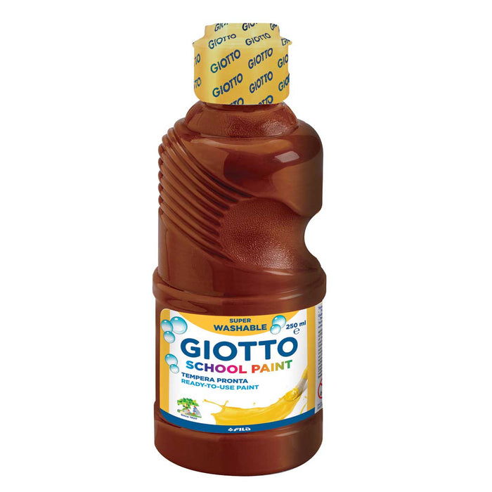 FILA Giotto Tempera Pronta School Paint 250 Ml Flacone 250 Ml Marrone - 530828